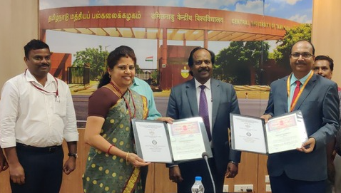 CUTN signed MoU with Census Operation, Ministry of home Affairs, GOI in the presence Vice-Chancellor Prof. M. Krishnan, VC on 10-05-2023