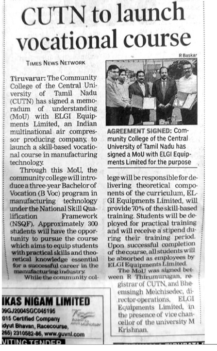 Community-College-of-CUTN-Signs-MOU-with-ELGI-Equipments_2023