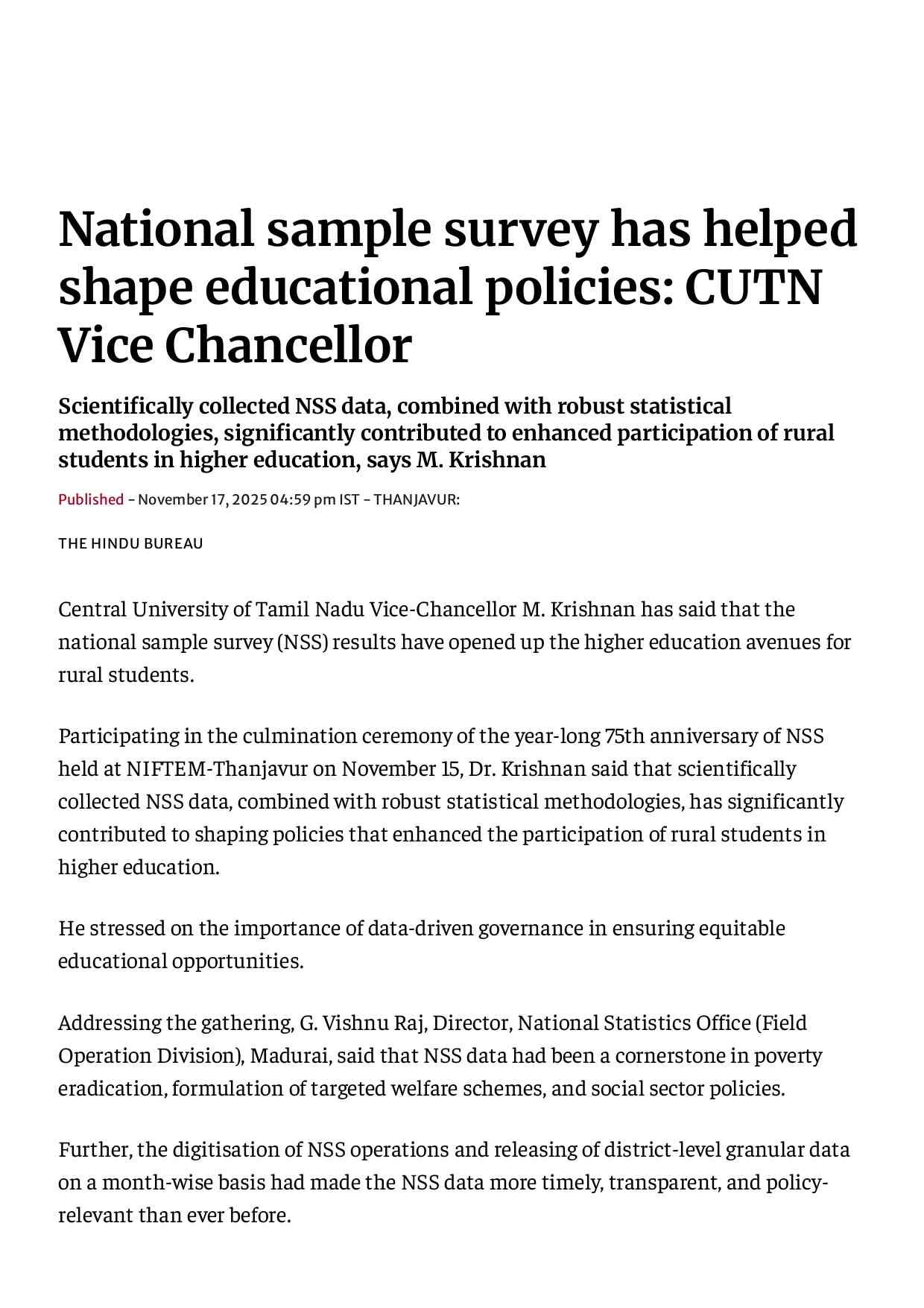 17-Nov_The-Hindu_VC-on-National-Sample-Survey-22112025_page-0001
